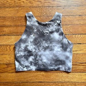 Athleta Just Dance Black/ Grey Conscious Crop A-C